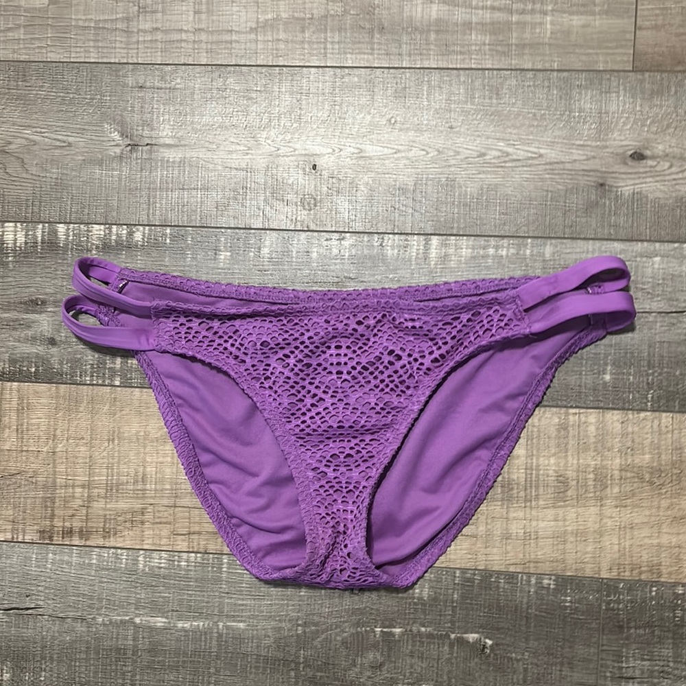 Purple Crochet Bikini Bottom